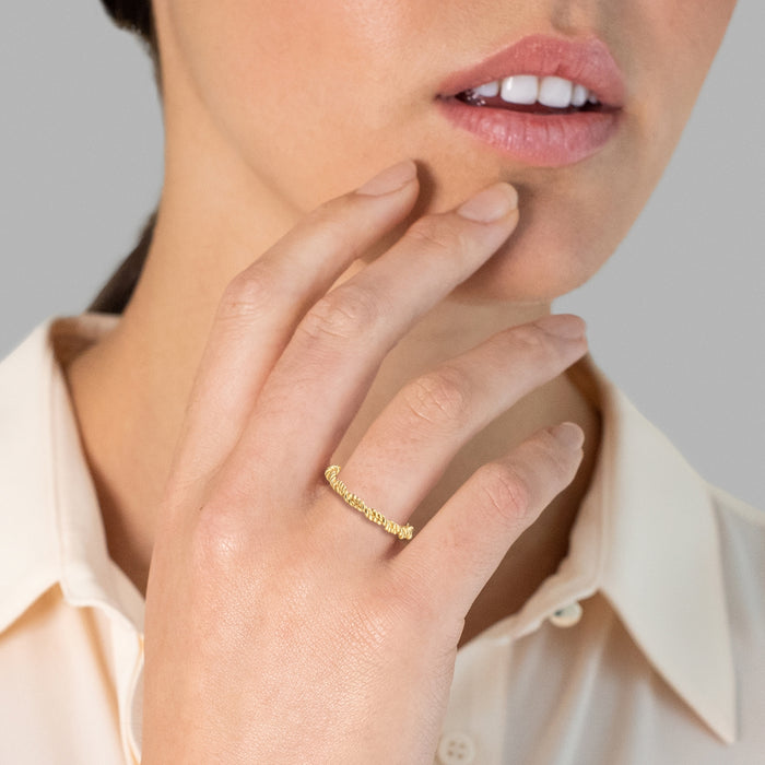 Ring gold gedreht