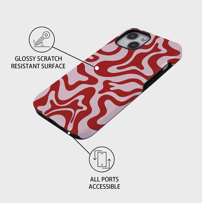 Ripple Fusion |iPhone Case - Red
