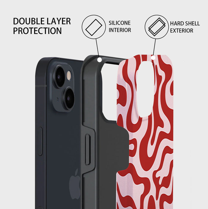 Ripple Fusion |iPhone Case - Red
