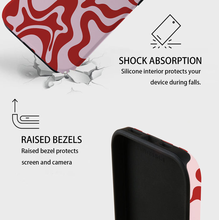 Ripple Fusion |iPhone Case - Red