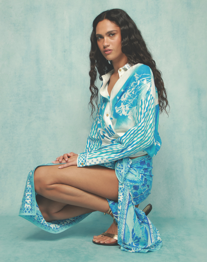 River Indigo Scarf