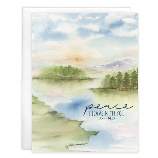 GINA B DESIGNS With Scripture Sympathy Card - River peace
