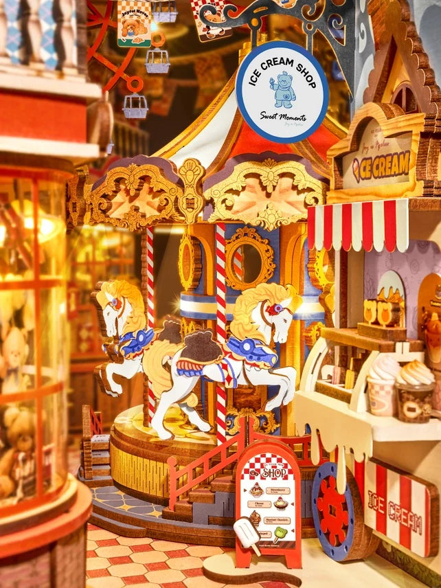 Robotime: Fairytale Amusement Park Book Nook Rolife 3D Wooden Puzzles Figure