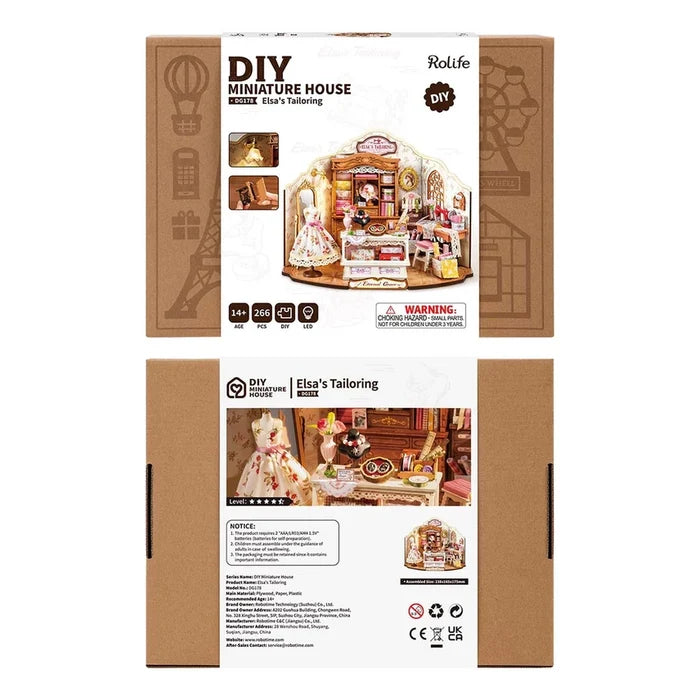 Robotime Rolife - Elsa's Tailoring DIY Miniature House Figure