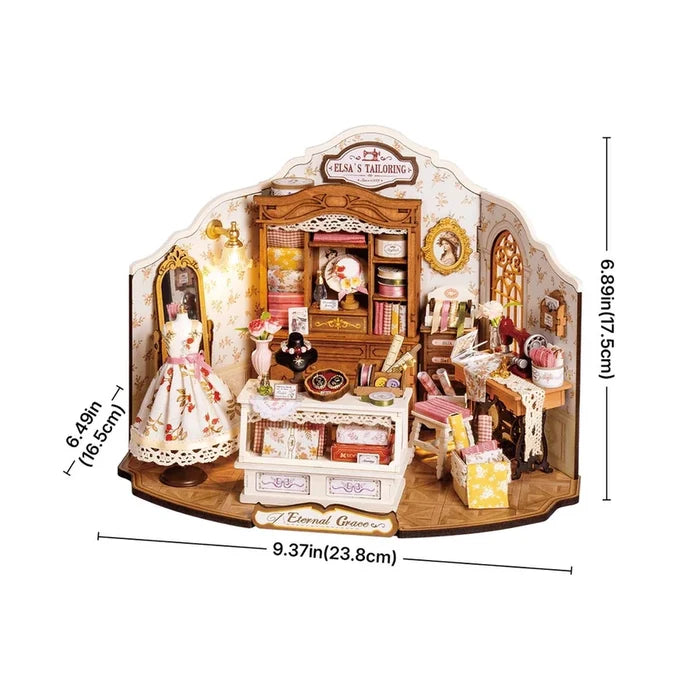 Robotime Rolife - Elsa's Tailoring DIY Miniature House Figure