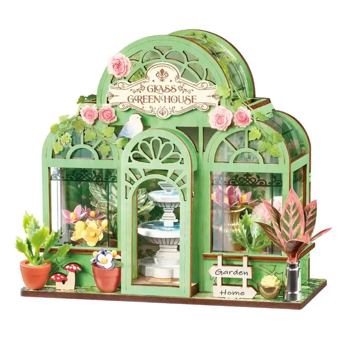 Robotime Rolife - Green Fountain Garden DIY Miniature House Figure