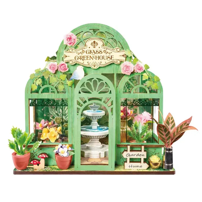 Robotime Rolife - Green Fountain Garden DIY Miniature House Figure
