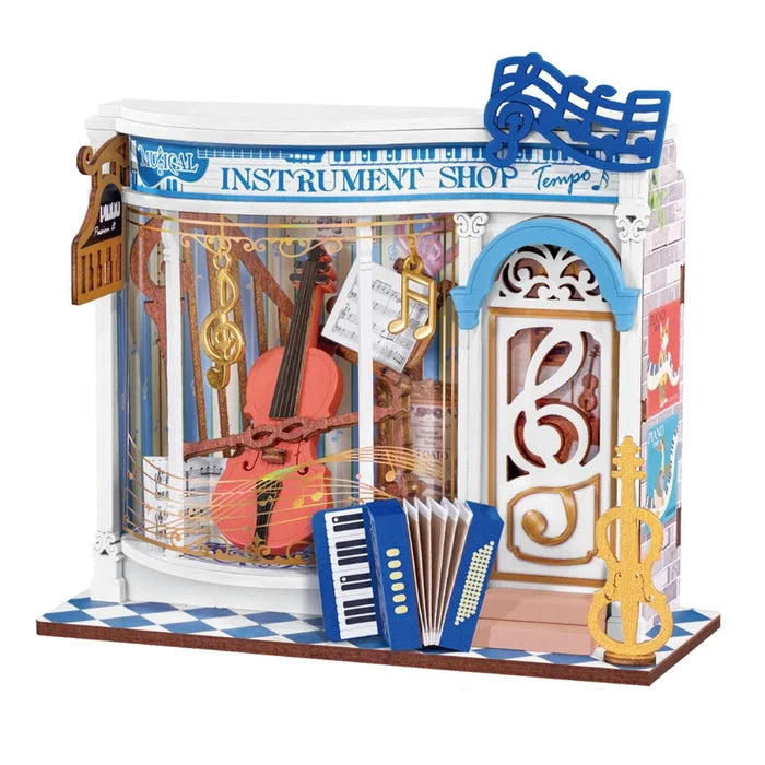 Robotime Rolife - Melody Instrument Shop DIY Miniature House Figure