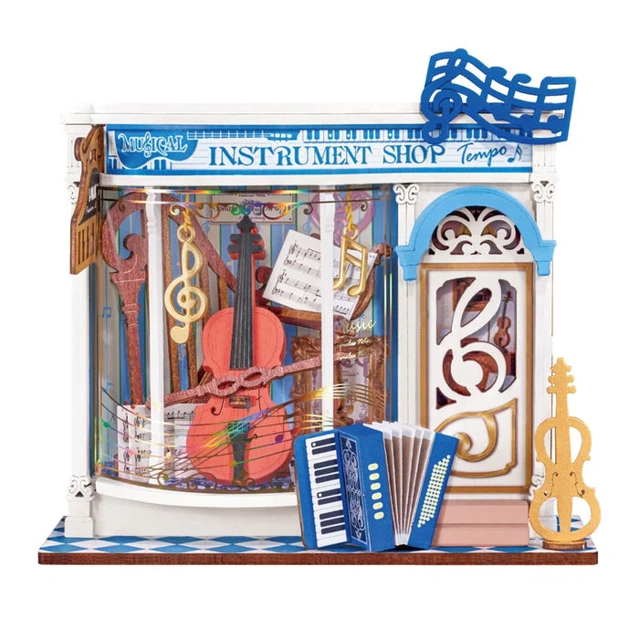 Robotime Rolife - Melody Instrument Shop DIY Miniature House Figure