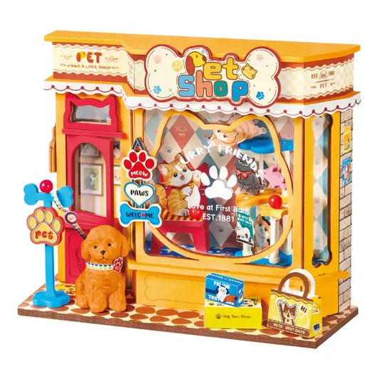 Robotime Rolife - Perfect Paw Pet Shop DIY Miniature House Figure