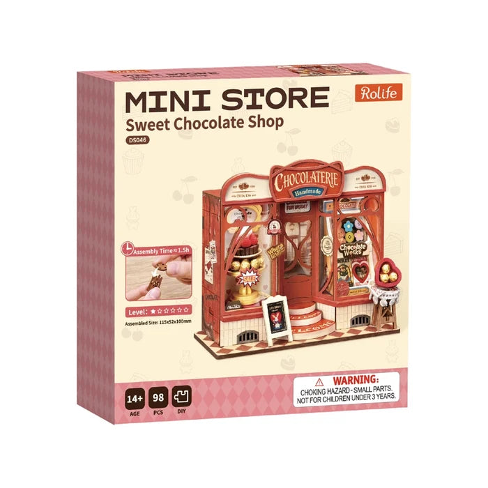 Robotime Rolife - Sweet Chocolate Shop DIY Miniature House Figure