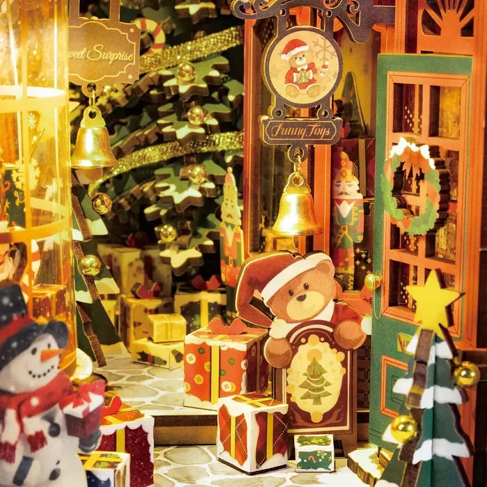 Robotime Rolife Christmas Street DIY Book Nook