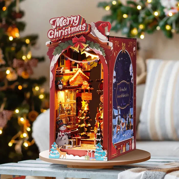 Robotime Rolife Christmas Street DIY Book Nook
