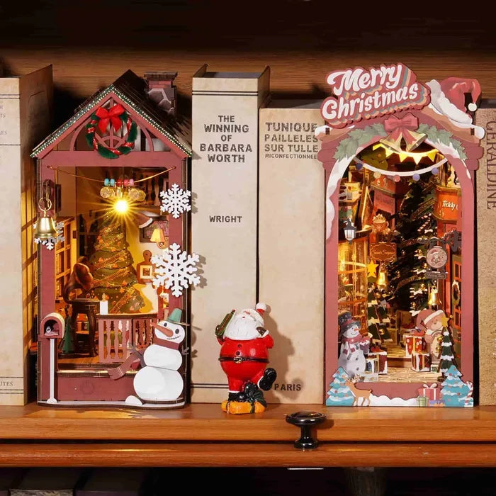 Robotime Rolife Christmas Street DIY Book Nook