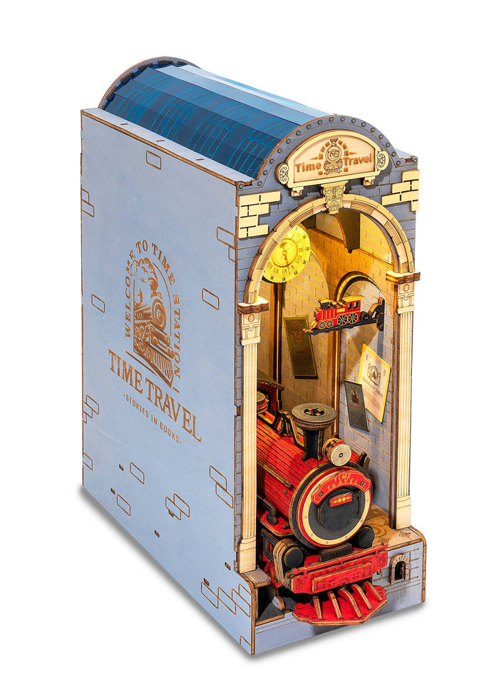 Robotime Rolife Time Travel DIY Book Nook Shelf Insert Figure