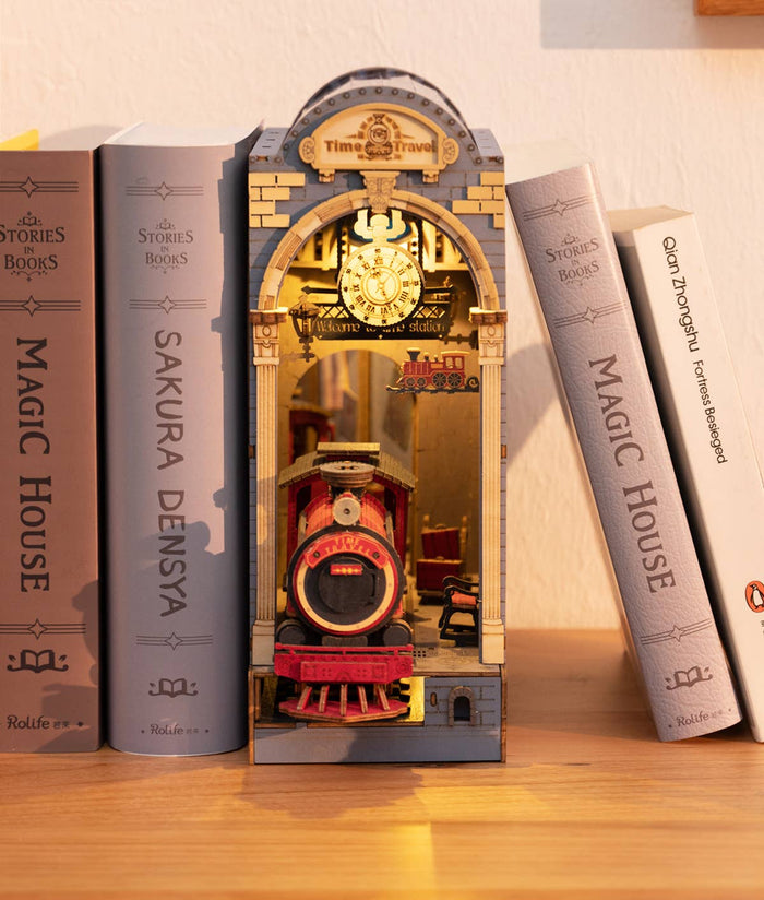 Robotime Rolife Time Travel DIY Book Nook Shelf Insert Figure