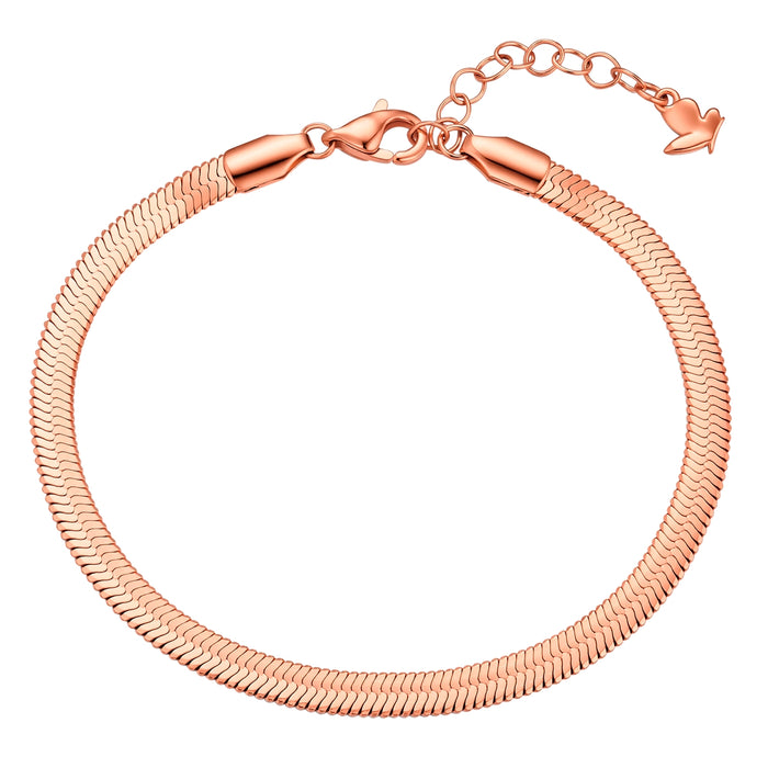 Roségoldenes Schlangenarmband