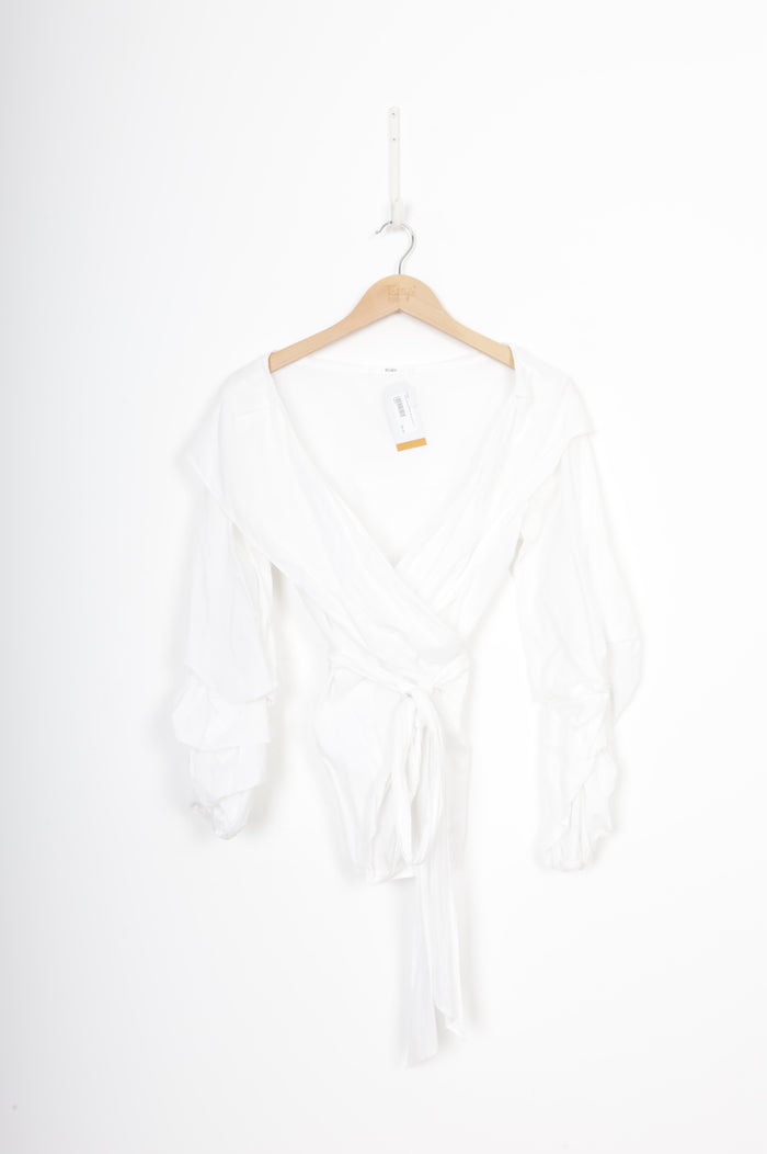 Ruby Womens White Blouse Size 12