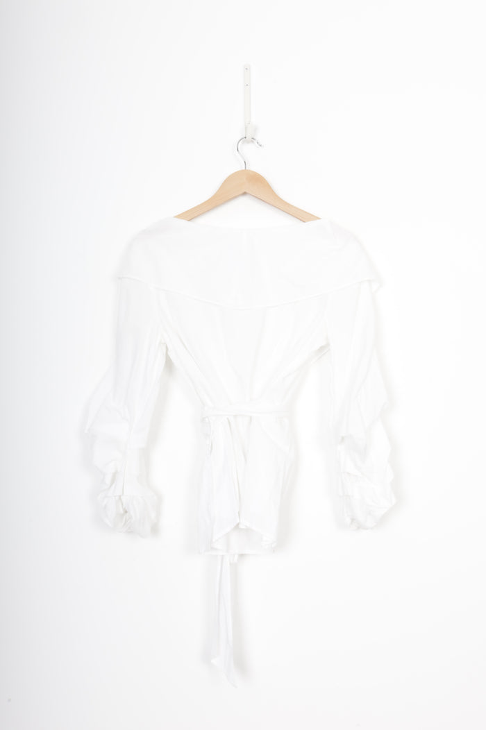 Ruby Womens White Blouse Size 12