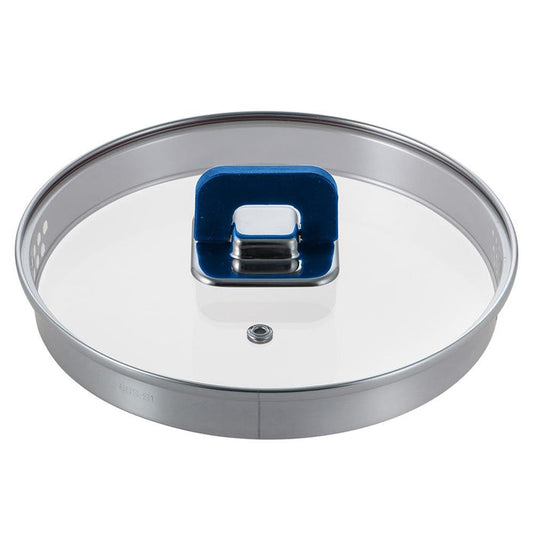 Saucepan Lid, Easy Storage, Tempered Glass, Blue