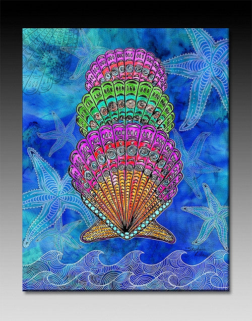 Scallop Shells Ceramic Tile