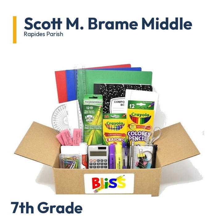 Scott M. Brame Middle 7th Grade School Supply Kit