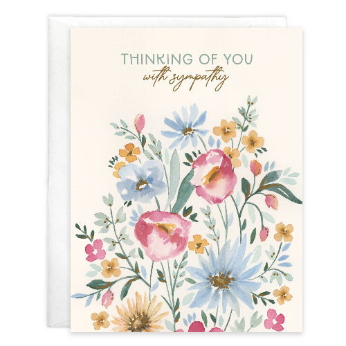 GINA B DESIGNS With Scripture Sympathy Greeting Card - Pray Flowers