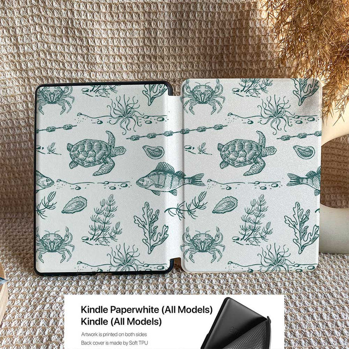 Sea Symphony | Kindle Case - Navy - IMCASE