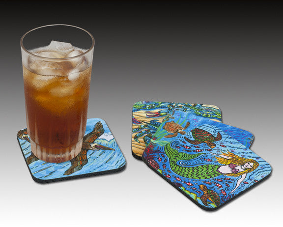 Sea Turtles One Color Coaster