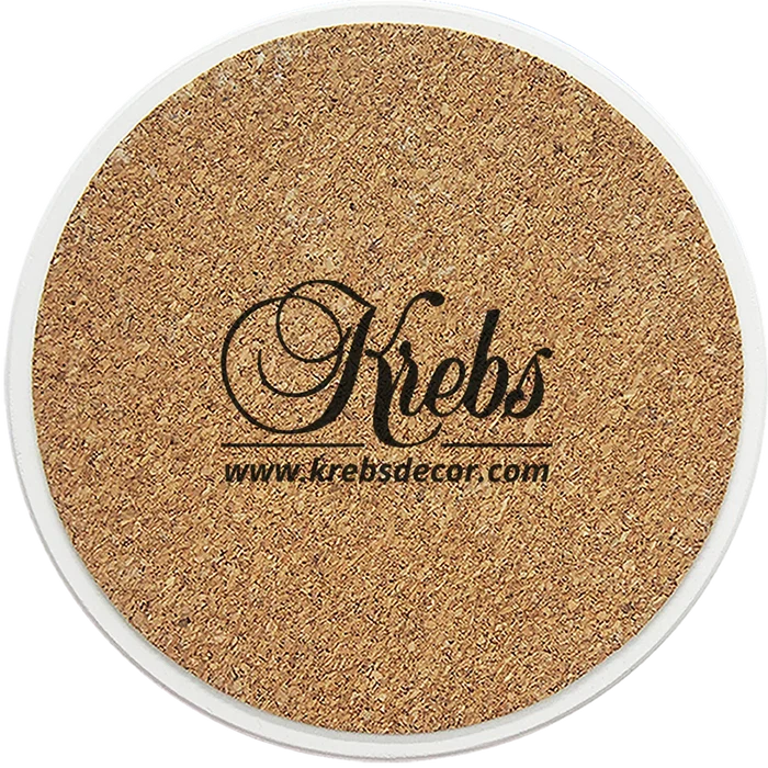 [Set of 4] 4 inch Round Premium Absorbent Ceramic Dog Lover Coasters - Boxer - Christmas by Krebs Wholesale