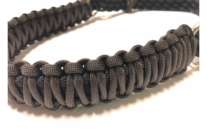 Side pull attachment with a whoa dark brown and black