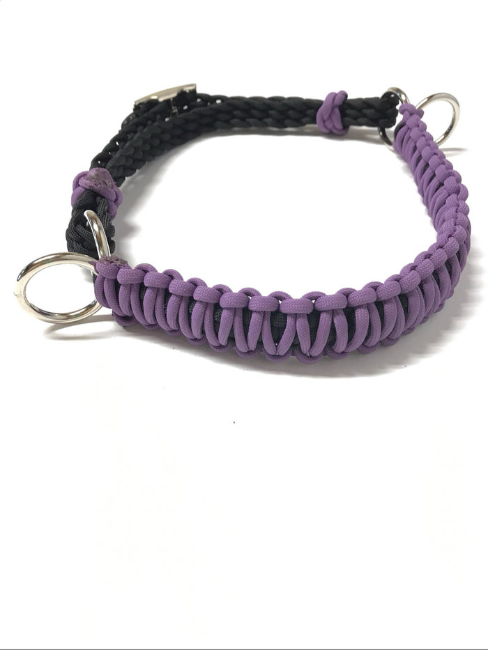 side pull hackamore  bitless attachment.... lilac with brown or black chinstrap...all sizes
