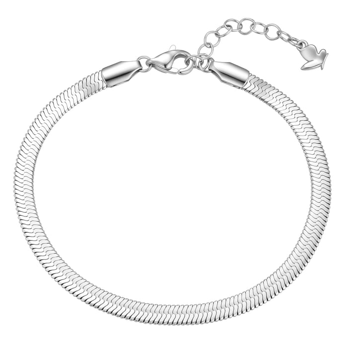 Silbernes Schlangenarmband