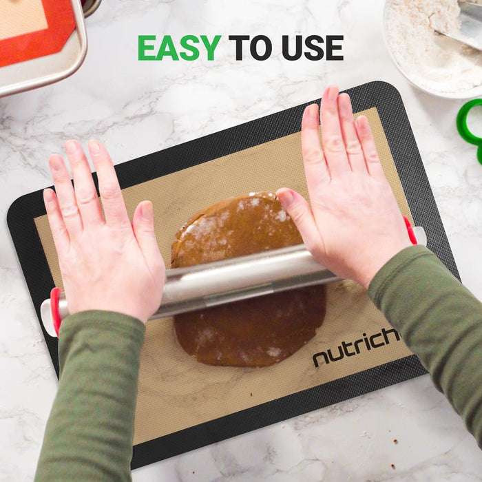 Silicone Baking Mats - Non-stick Reusable Food-Grade - Oven Safe 480°F