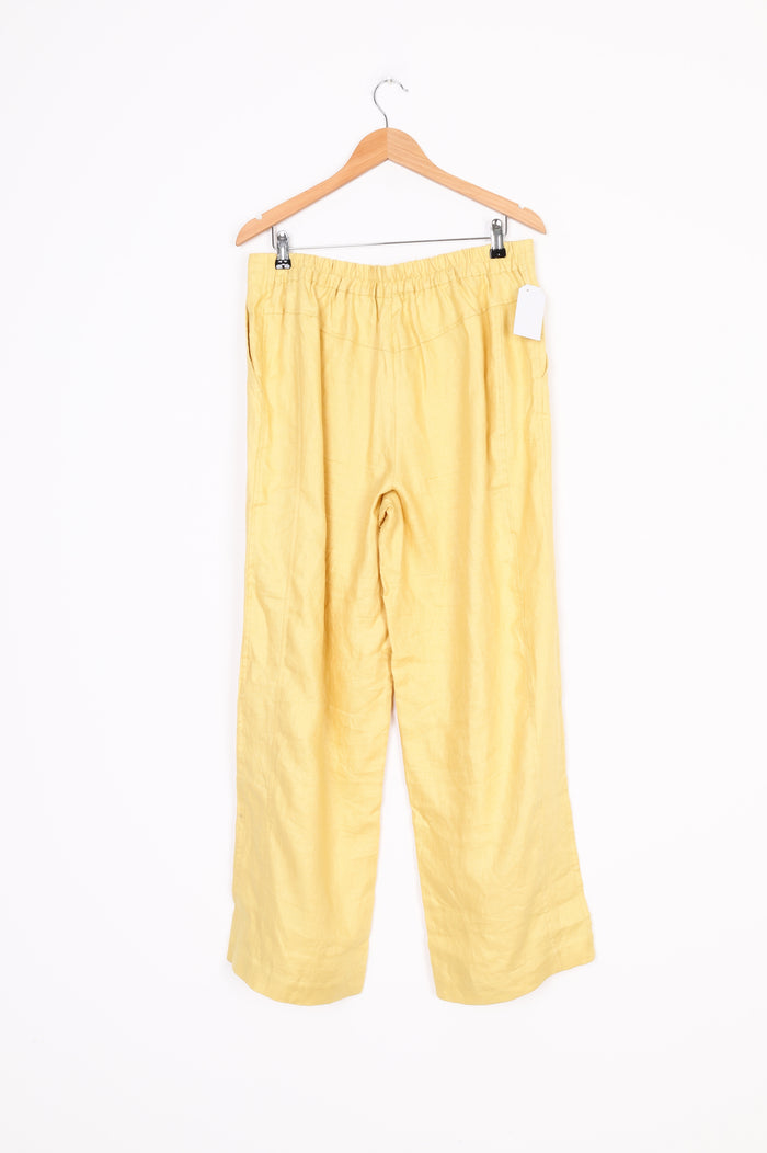 Sills Womens Yellow Pants Size 12