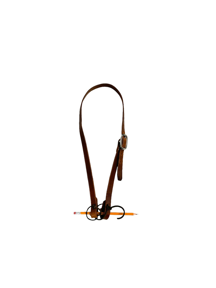 Simple leather Headstall horse size