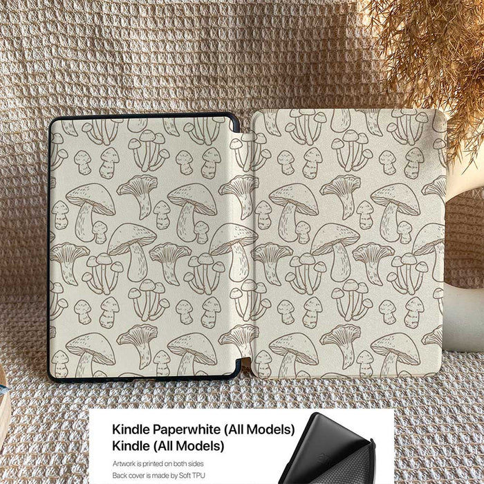 Sketch Shroom | Kindle Case - Khaki - IMCASE
