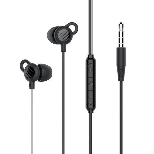 MEE audio SleepTones 3.5mm Wired Sleeping Earbuds for Side Sleepers With Lightweight Low-Profile Silicone Earpieces for a Comfortable Fit, Built-In Mic, & Volume Controls (3.5mm Plug)