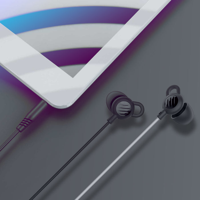 SleepTones 3.5mm Wired Silicone Sleeping Earbuds with Built-In Mic & Volume Controls (3.5mm Plug)