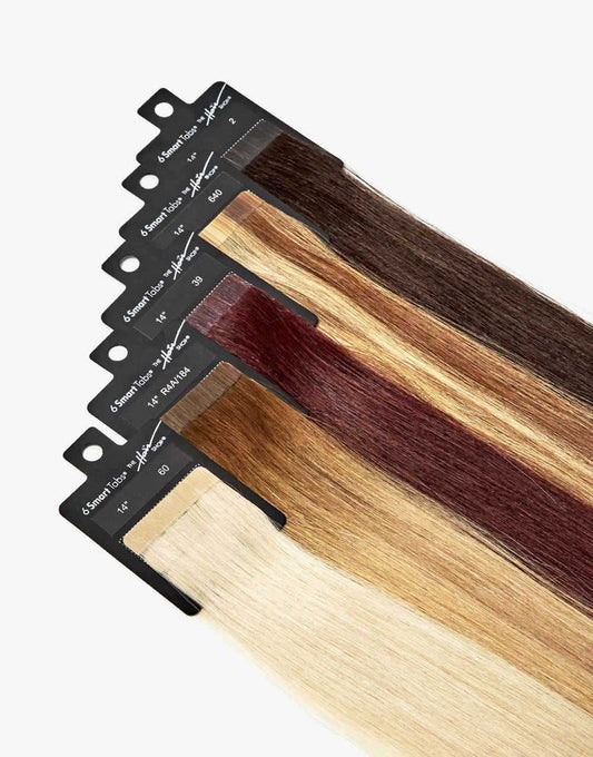 row of smart tab® extensions  in a variety of colors