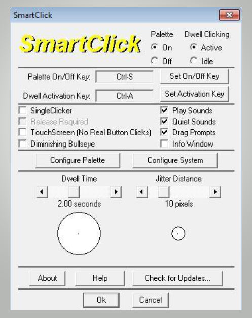 SmartClick (dwell or single-click utility)