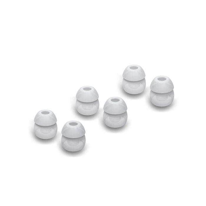 Clear / Double-Flange / 3 pairs