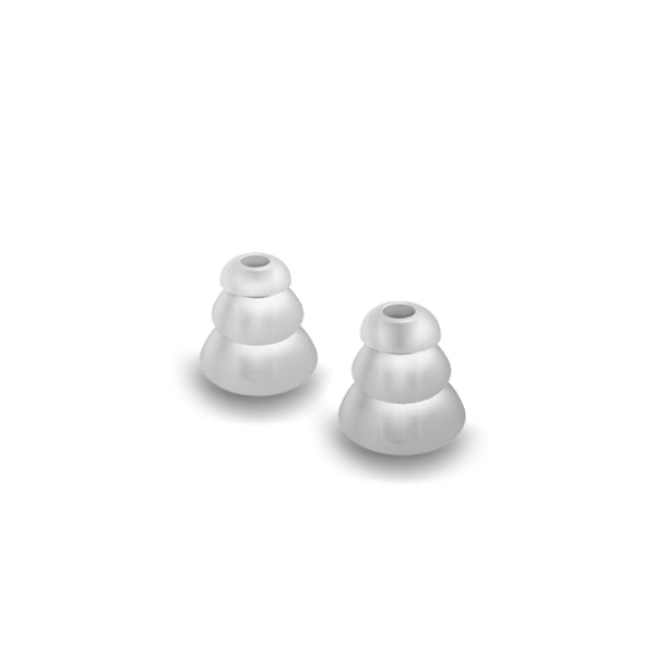 Clear / Small Triple-Flange / 1 pair