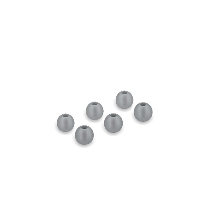 Set of 3 pairs of MEE audio silicone single flange eartips in size small in gray