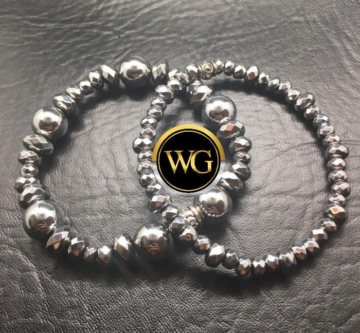 Steel Breeze - Large Beads