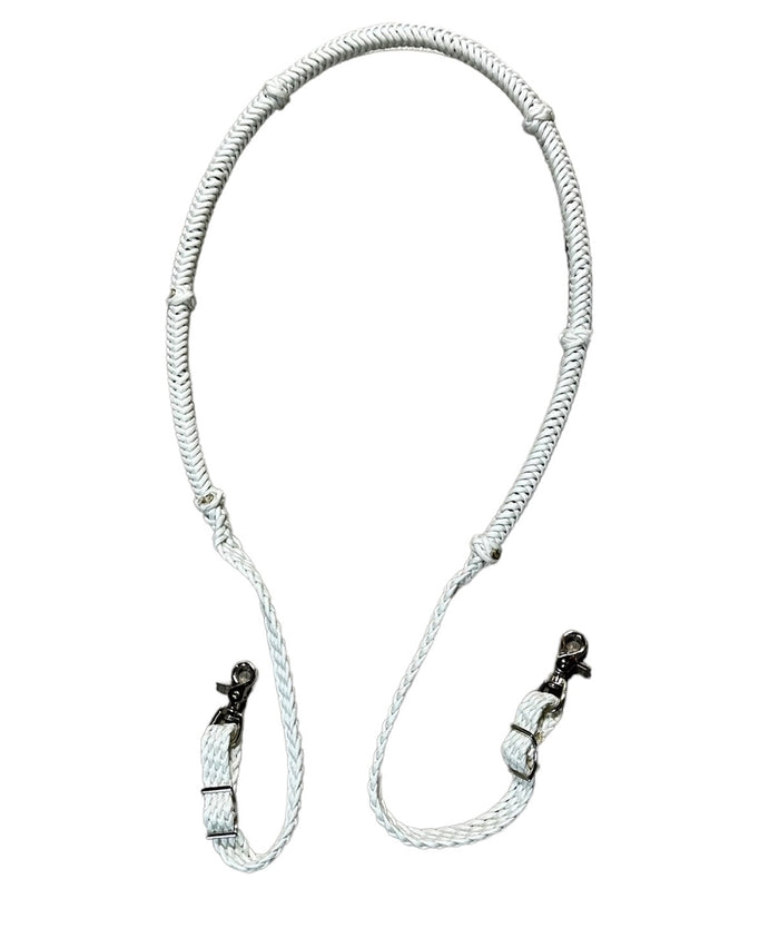 Stiff loop cable Barrel Reins with grip knots...You choose color and length - Tiffanys Braided Tack LLC