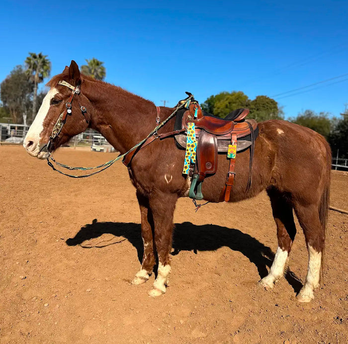 sunflower cinch strap - Tiffanys Braided Tack LLC