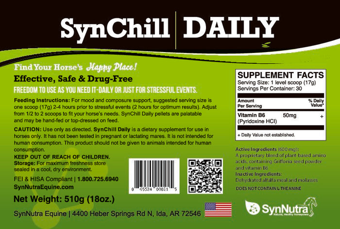 SynChill Daily – Horse Calming Supplement