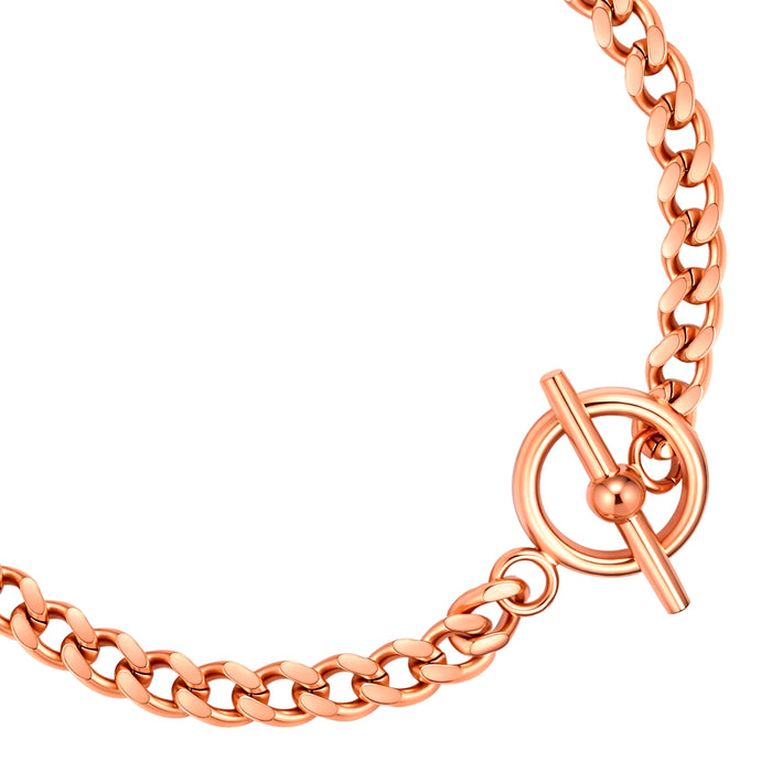 T-Bar Armband Panzerkette roségold