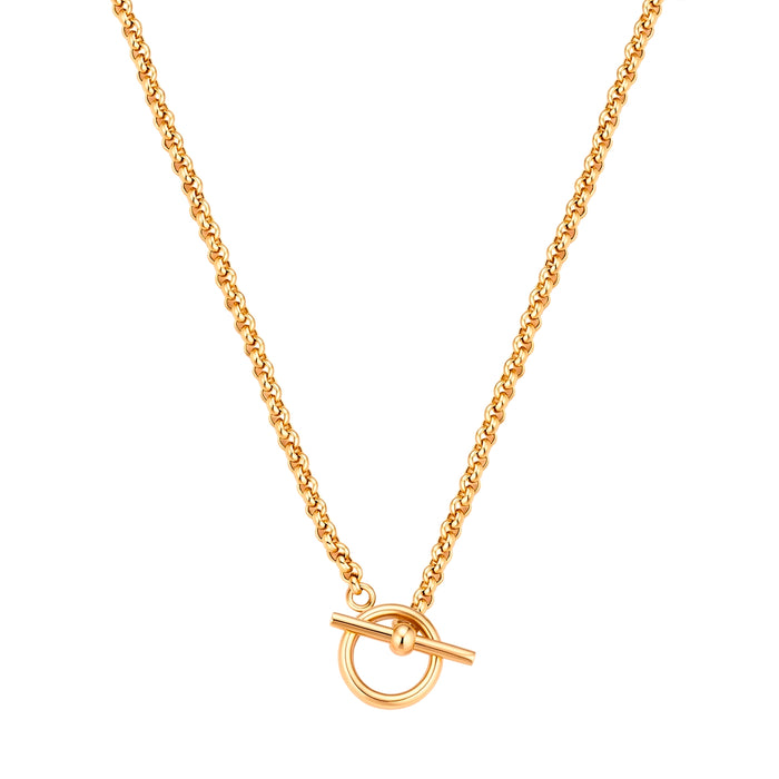 T-Bar Gliederkette gold